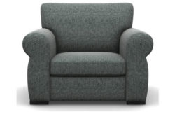 Heart of House Chloe Tweed Fabric Chair - Grey